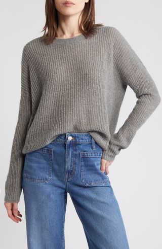 Ribbed Crewneck Sweater