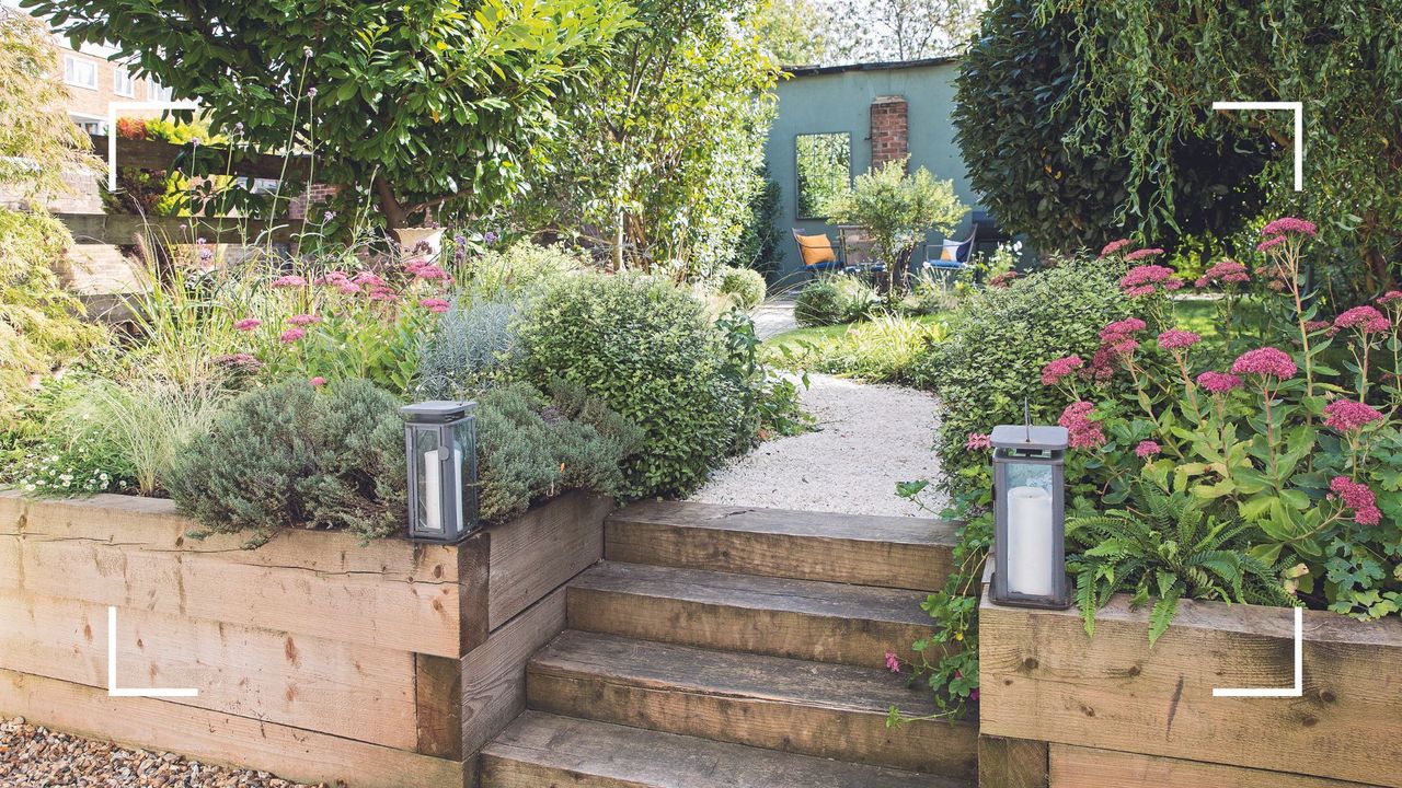  picture of urban back garden to support a guide on how to keep your garden healthy while on holiday