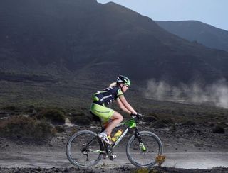 Gunn-Rita Dahle Flesjaa (Multivan-Merida) trains in Lanzarote