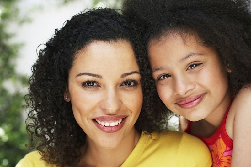 mother with her daughter