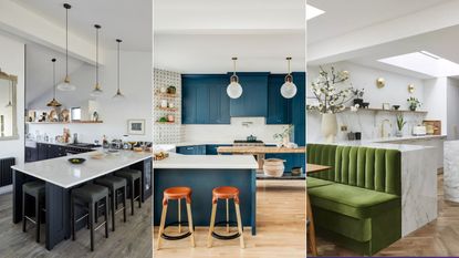 three kitchen peninsula ideas