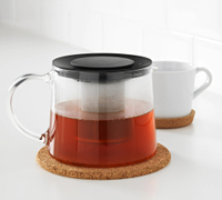 RIKLIG Teapot glass, 1.6qt for $14.99, at Ikea