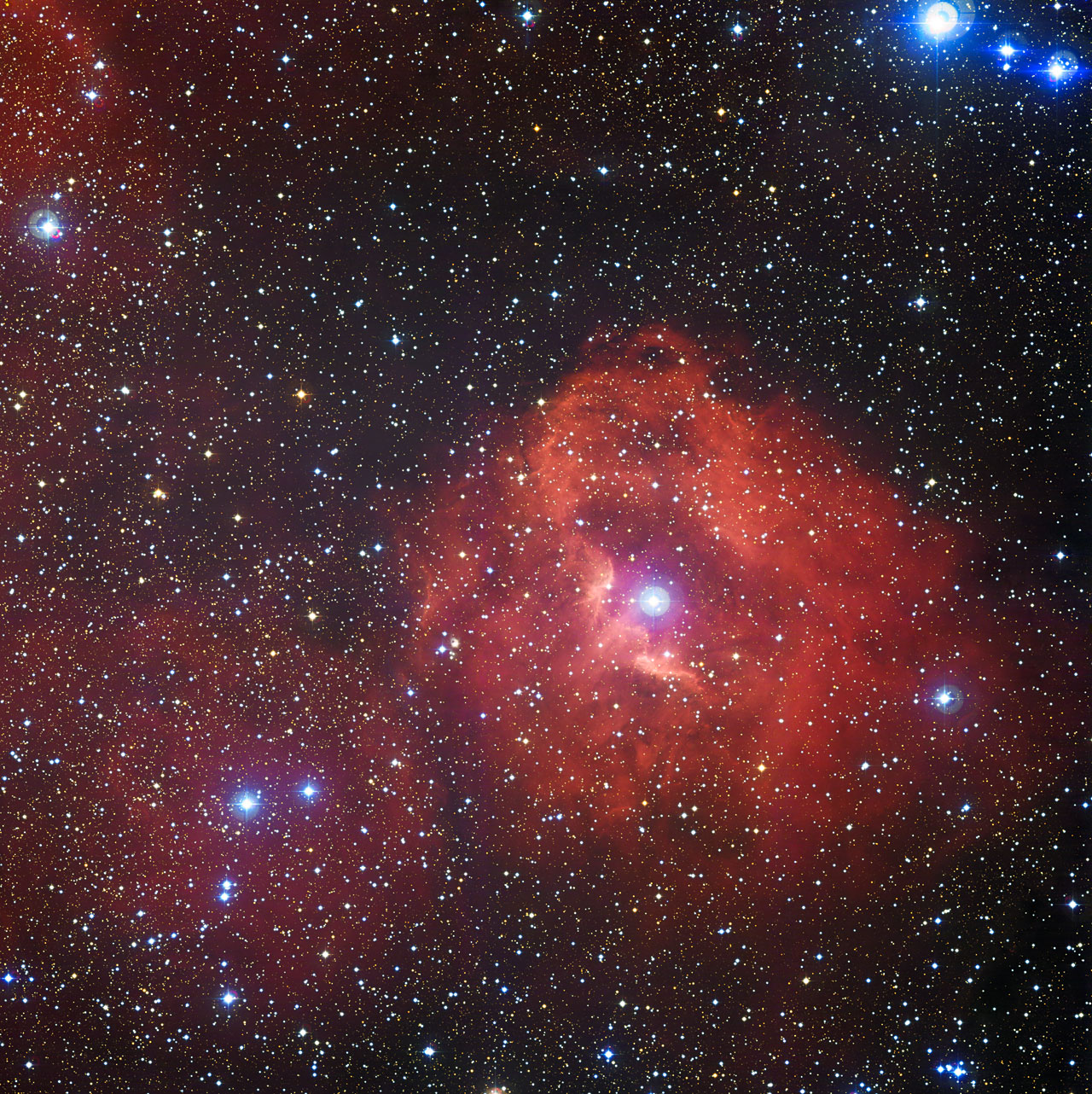 Cosmic Cloud Nebula Many Lightyears Away Stock Photo 2129503103