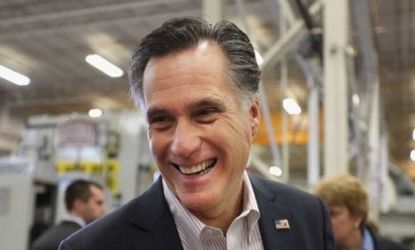Mitt Romney campaigns in Youngstown, Ohio, on Monday