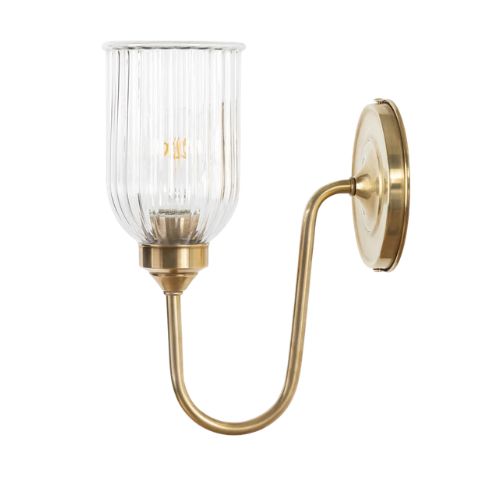 Gold wall light
