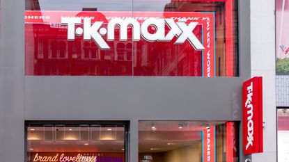 TKmaxx logo is seen at one of their stores on Oxford Street in London.