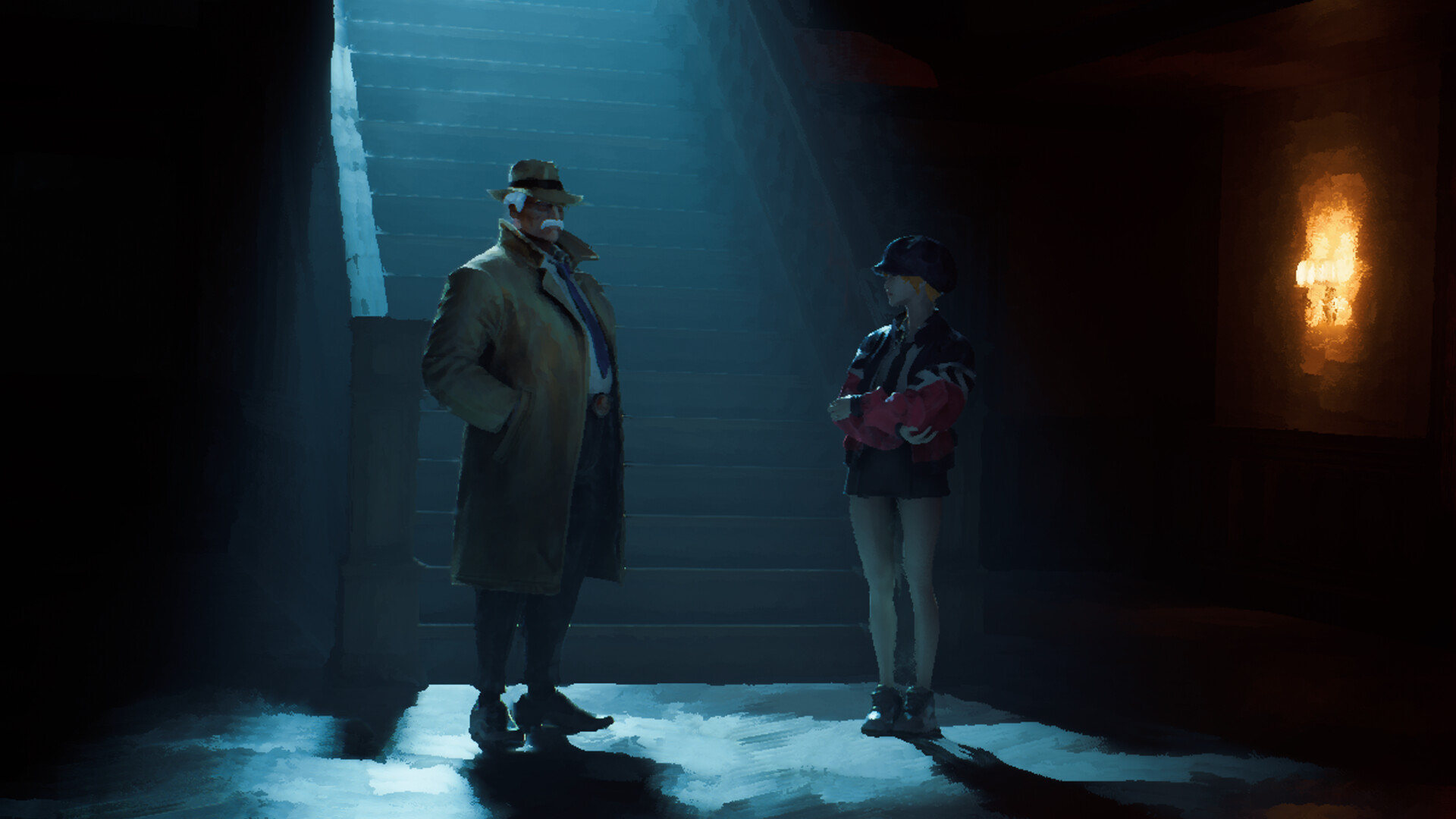 Screenshots of The Eventide, a paranormal narrative investigation game