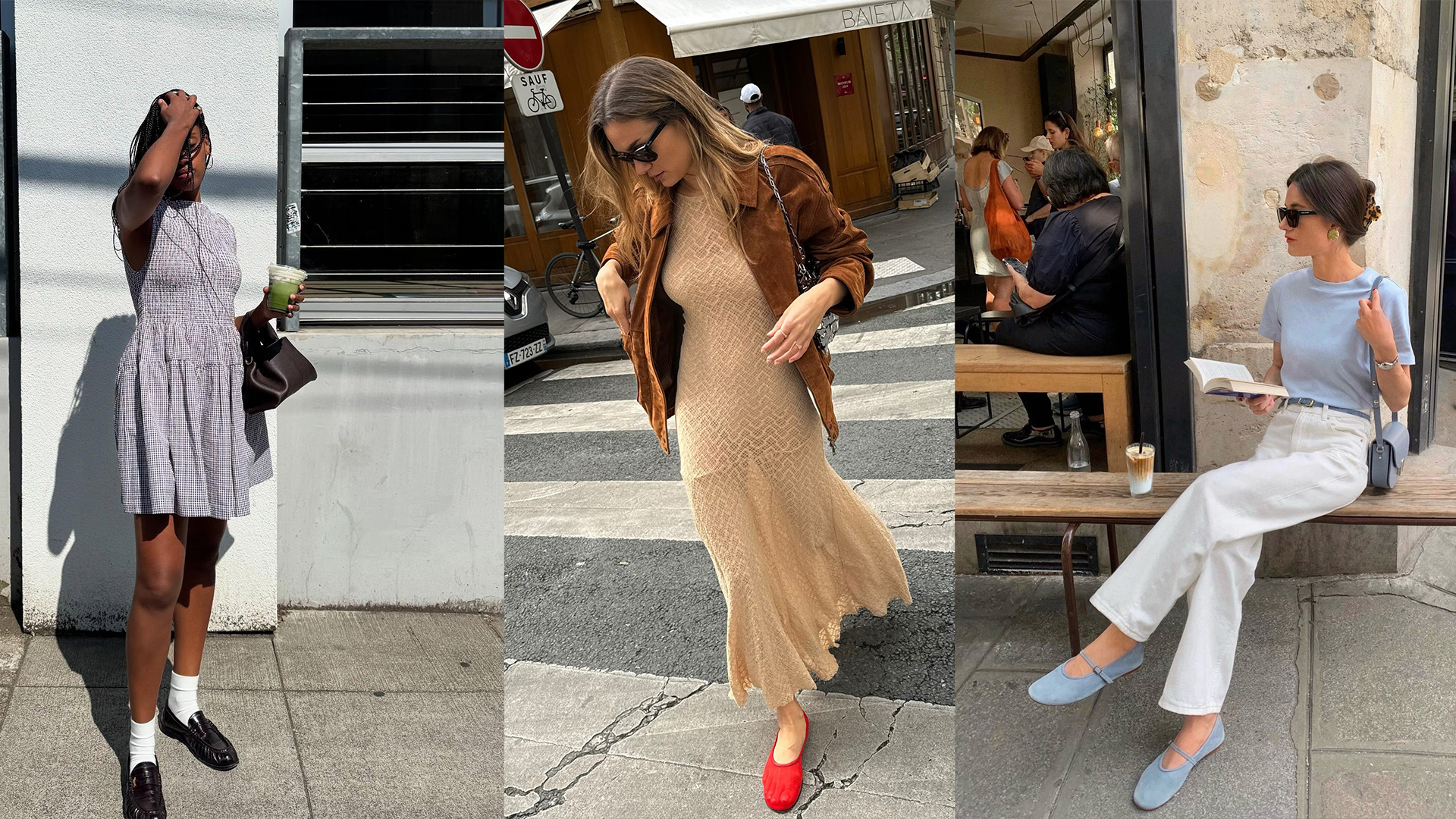 French influencers wearing summer outfits
