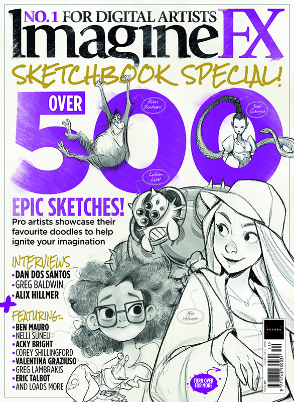 Spreads from ImagineFX 257
