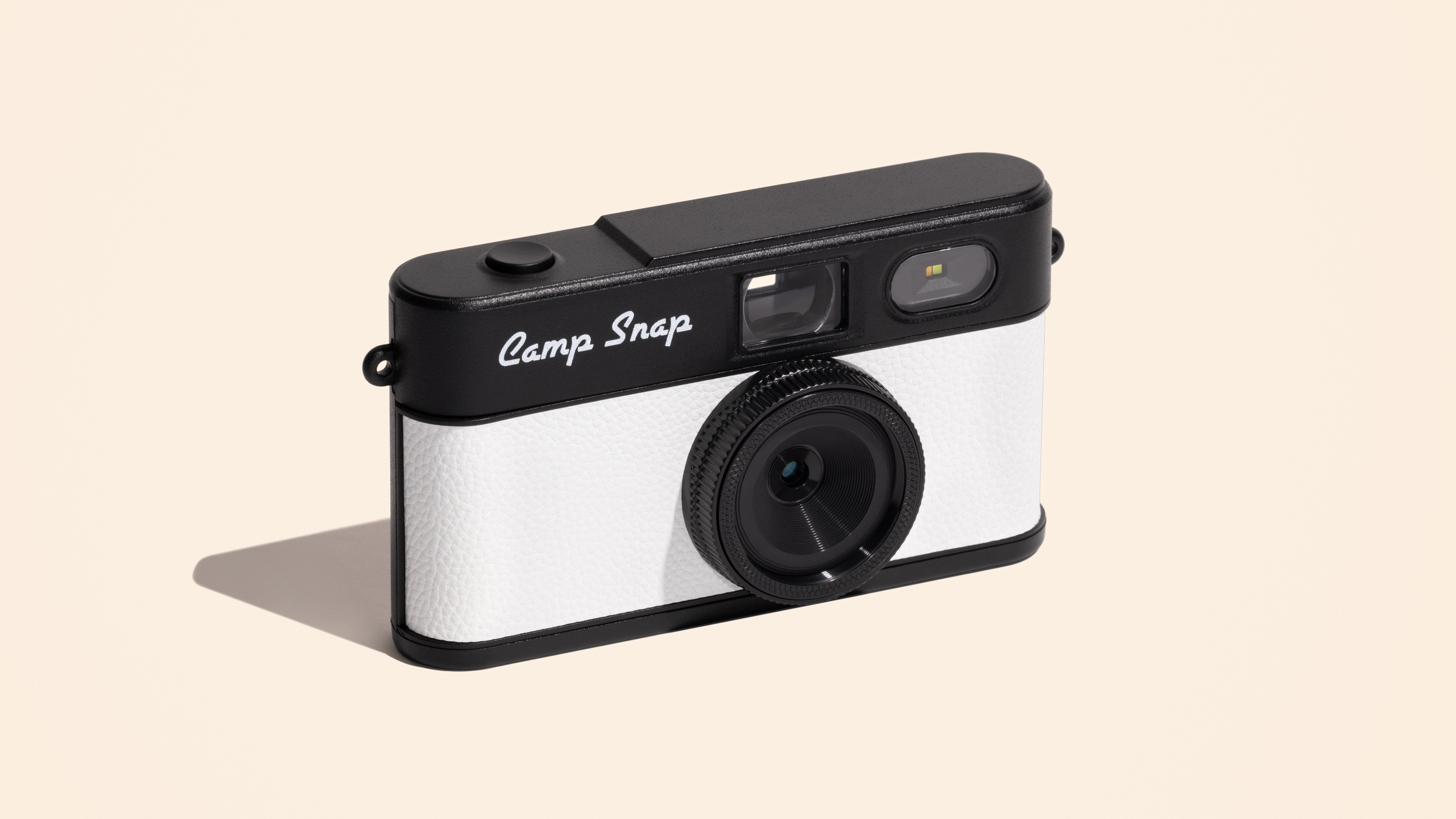 Photograph of Camp Snap 2 small digital compact camera in white