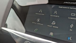 apple carplay button on jaguar ipace