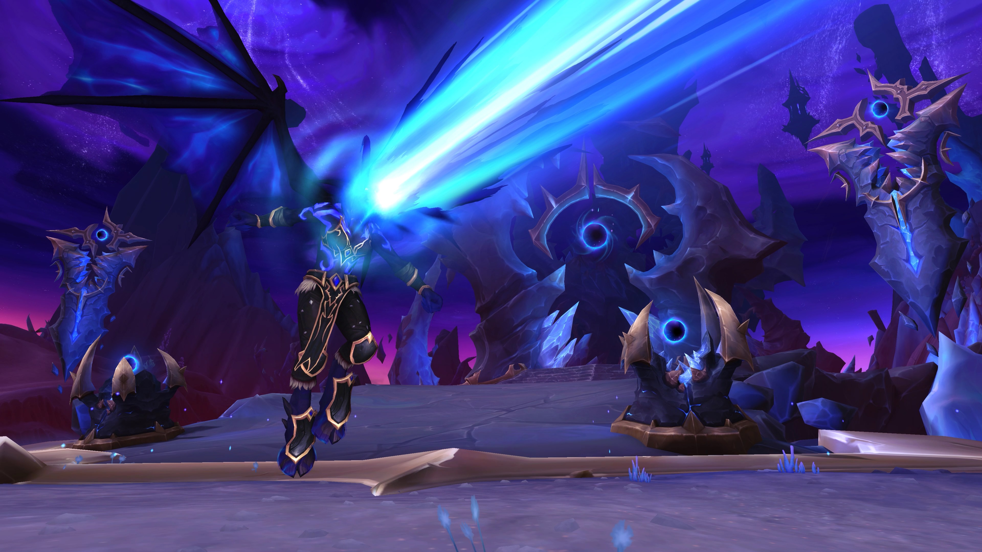 Promotional screenshot of Devourer Demon Hunter spec in World of Warcraft: Midnight.