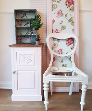 painted chair and drawer
