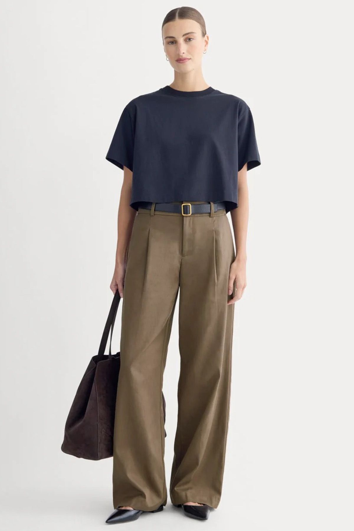 Wide-Leg Trouser in Buttersmooth
