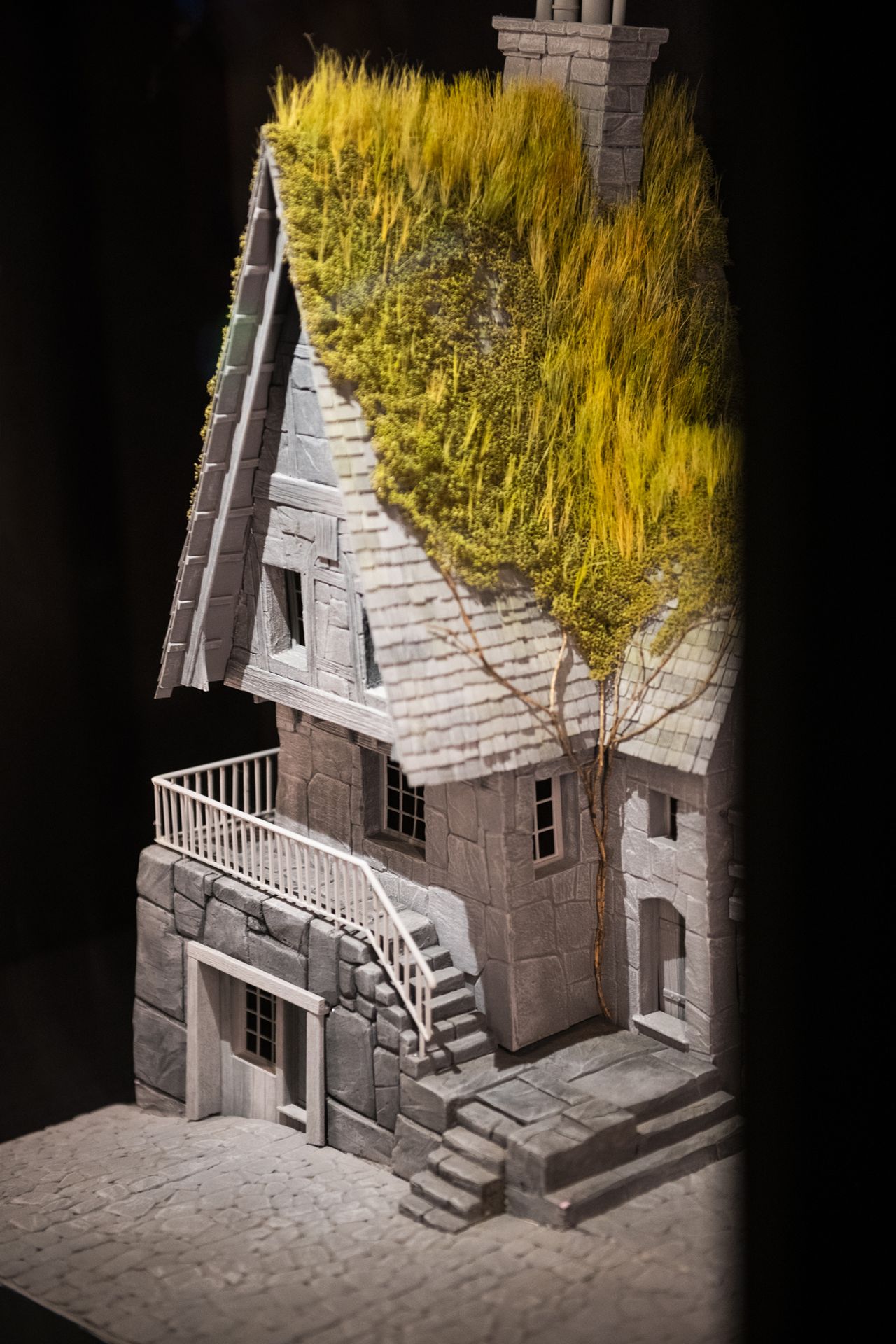 Photos of a stop motion film art exhibit