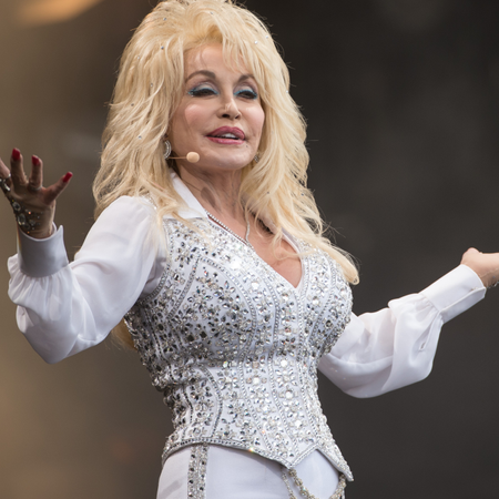 Dolly Parton performs on the Pyramid Stage during Day 3 of the Glastonbury Festival at Worthy Farm on June 29, 2014 in Glastonbury, England.