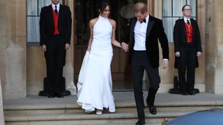 Duchess of Sussex and Prince Harry, Duke of Sussex leave Windsor Castle after their wedding