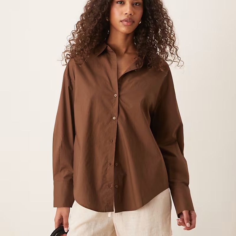 linen-look shirt