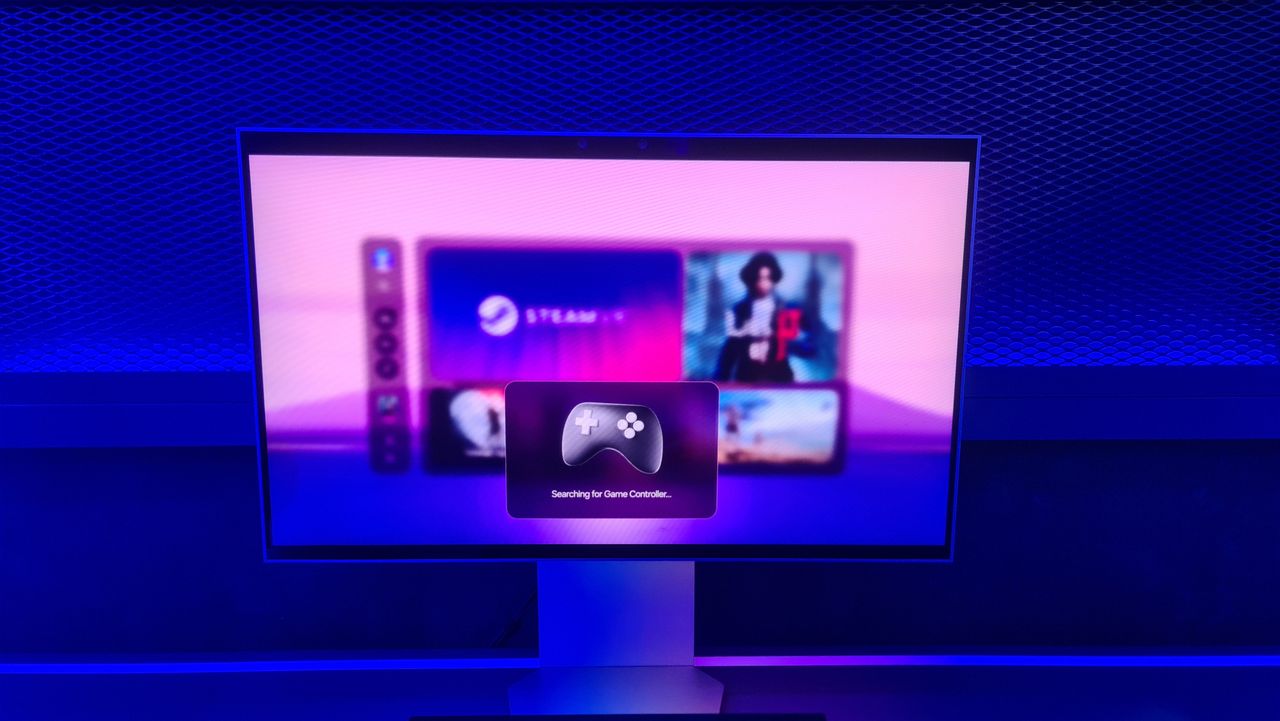 Samsung's 3D/2D gaming monitor on show at CES 2024.