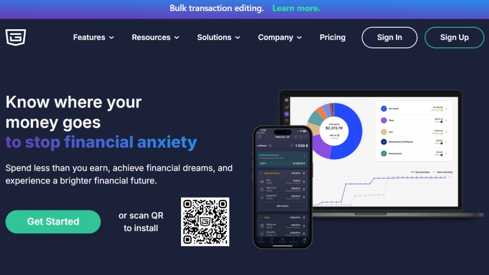 Pocketguard website screenshot (October 2025).