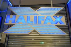 The Halifax Bank logo as it has revealed average UK house prices in May (Photo by Giannis Alexopoulos/NurPhoto via Getty Images)