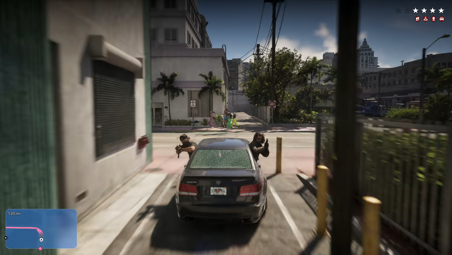 GTA 6 car chase