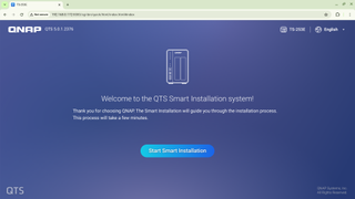 The Qnap TS-253E set up page