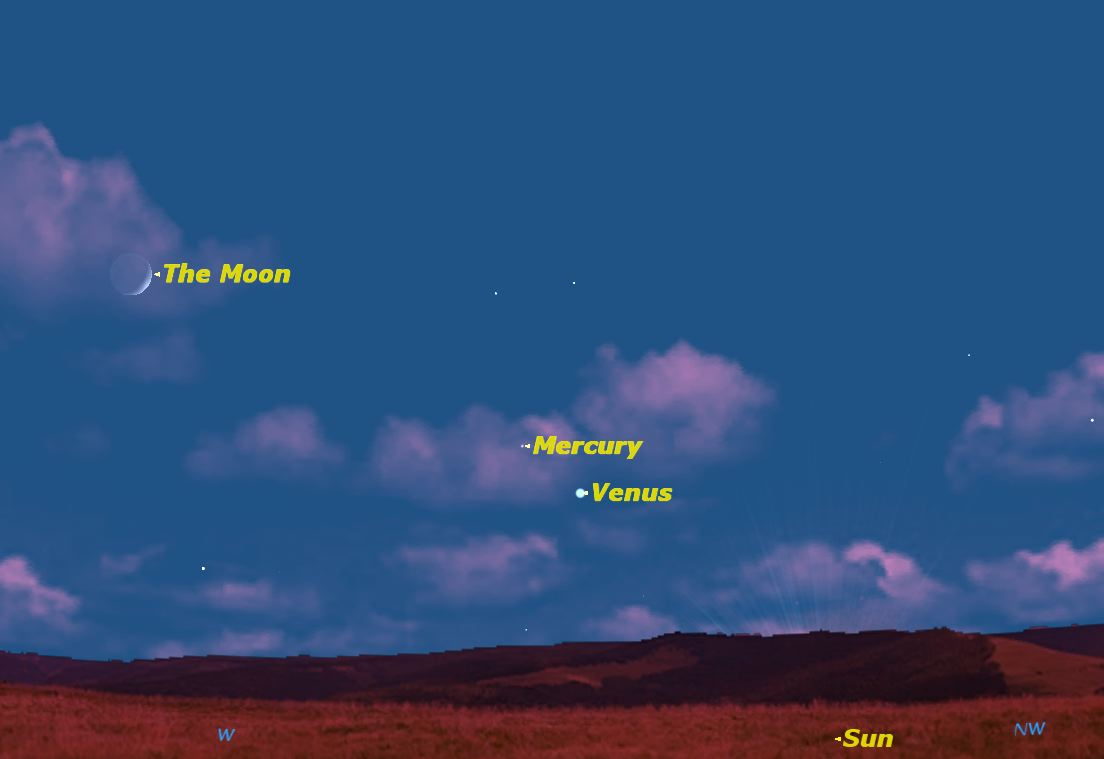 Mercury Sky Map, June 12, 2013