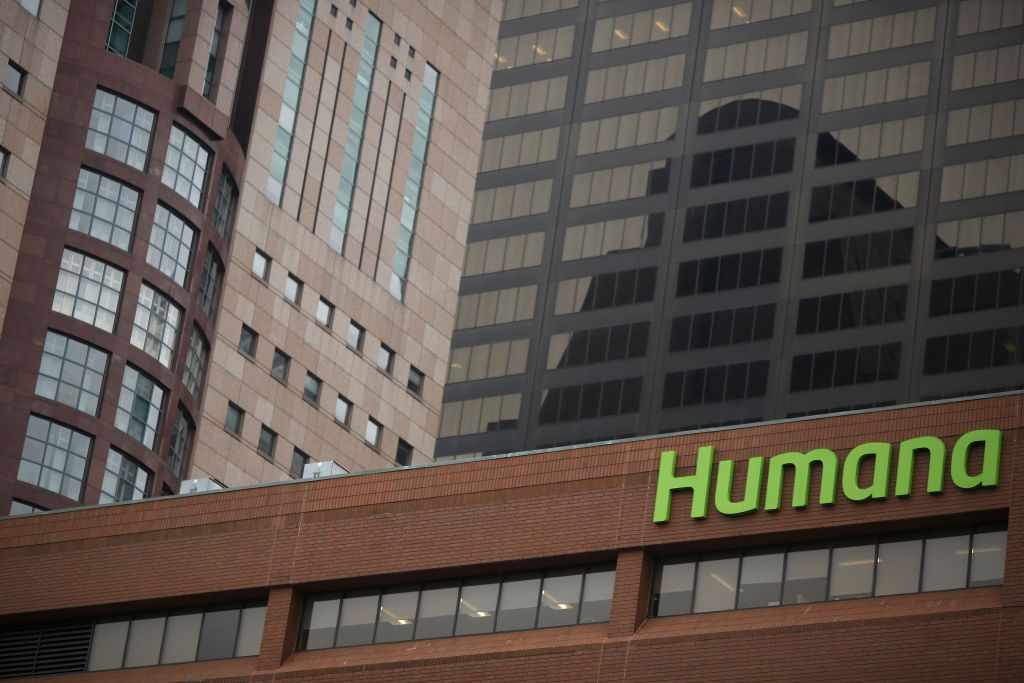 Humana sign on brick building in Louisville, Kentucky