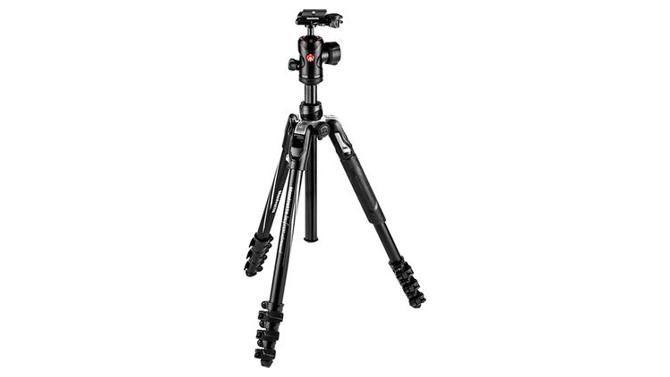 Stock image of the Manfrotto BeFree Advanced Travel Tripod on a white background