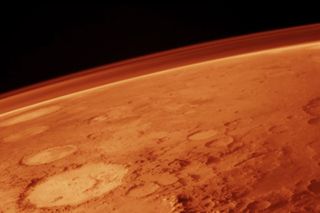 The thin atmosphere of Mars… perhaps home sweet home to 40 colonists.