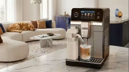 De'Longhi Eletta Ultra espresso machine on kitchen counter