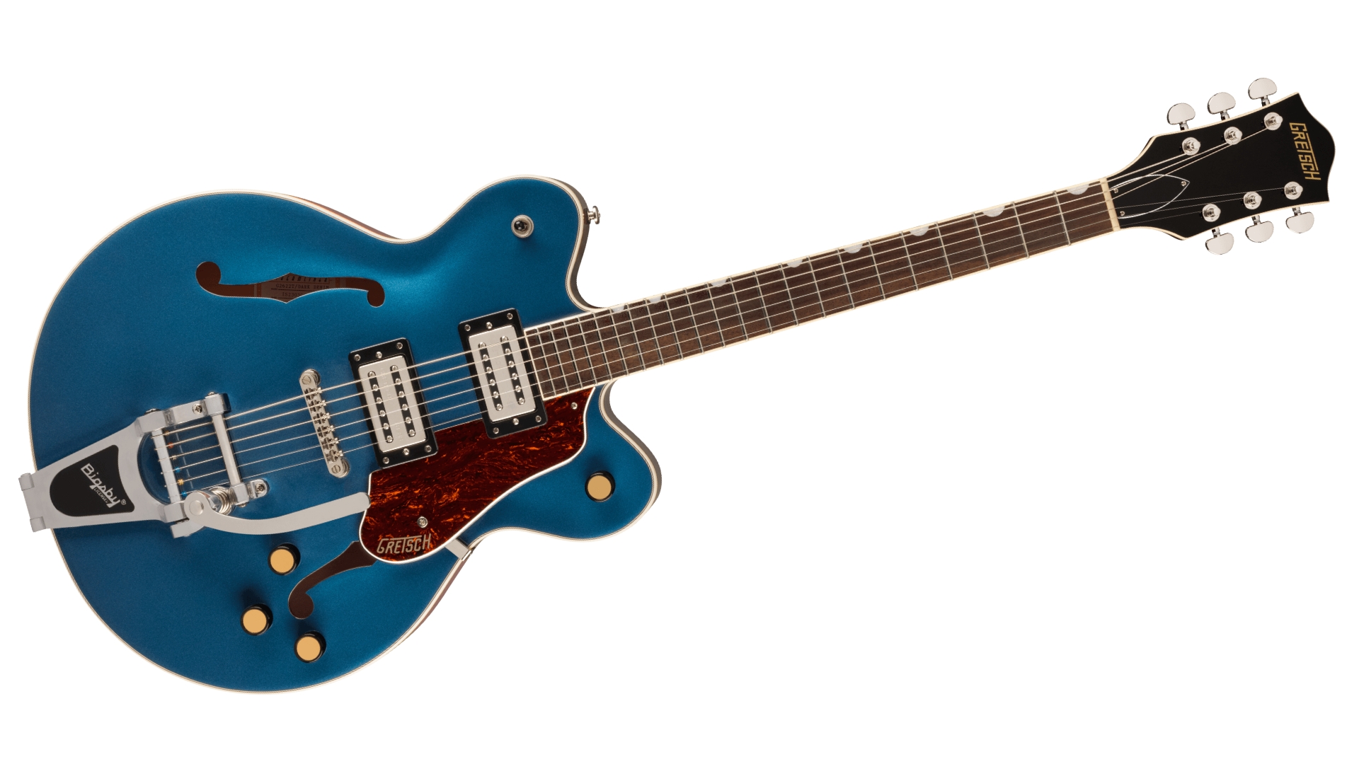 A Gretsch G2622T Streamliner Center Block Double-Cut semi-hollow guitar