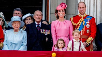 Prince William, Kate Middleton, Prince George, Charlotte, the Queen and Prince Philip