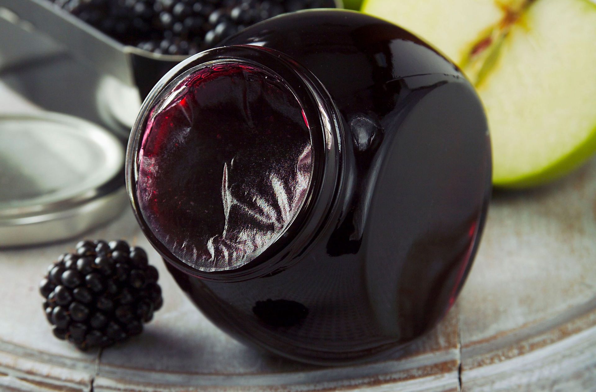 Blackberry and apple jam British Recipes GoodtoKnow