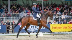 Luhm&uuml;hlen Horse Trials CCI4*-S dressage phase concludes with Germany's Michael Jung, pictured, in the lead.