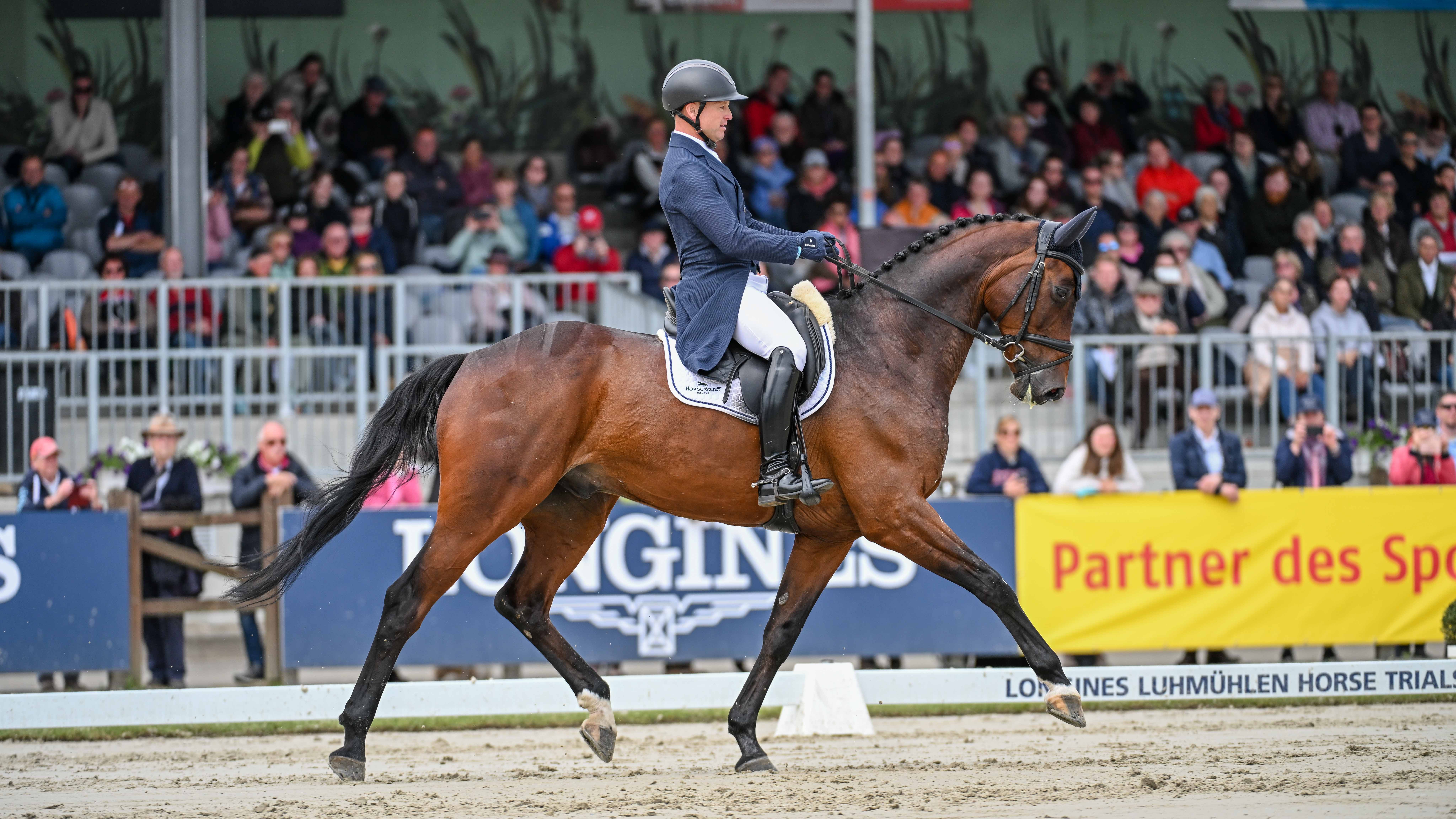 Luhm&amp;uuml;hlen Horse Trials CCI4*-S dressage phase concludes with Germany's Michael Jung, pictured, in the lead.