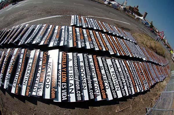 The signs are ready. Hopefully the racers are as well.