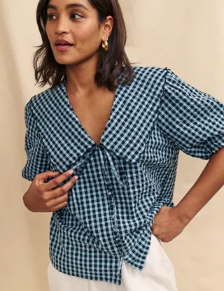 Nobody's Child, Gingham Birdie Blouse