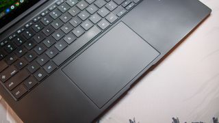 Close up of the trackpad on the Samsung Galaxy Chromebook Plus