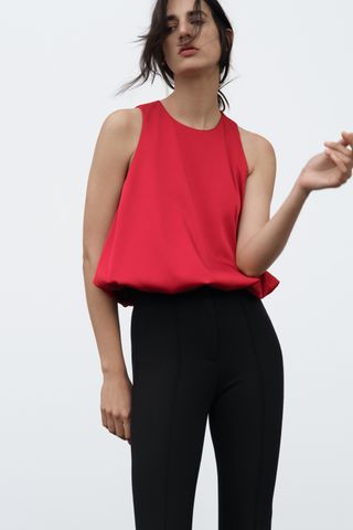 Puff Sleeveless Top