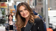 Mariska Hargitay in black embellished suit