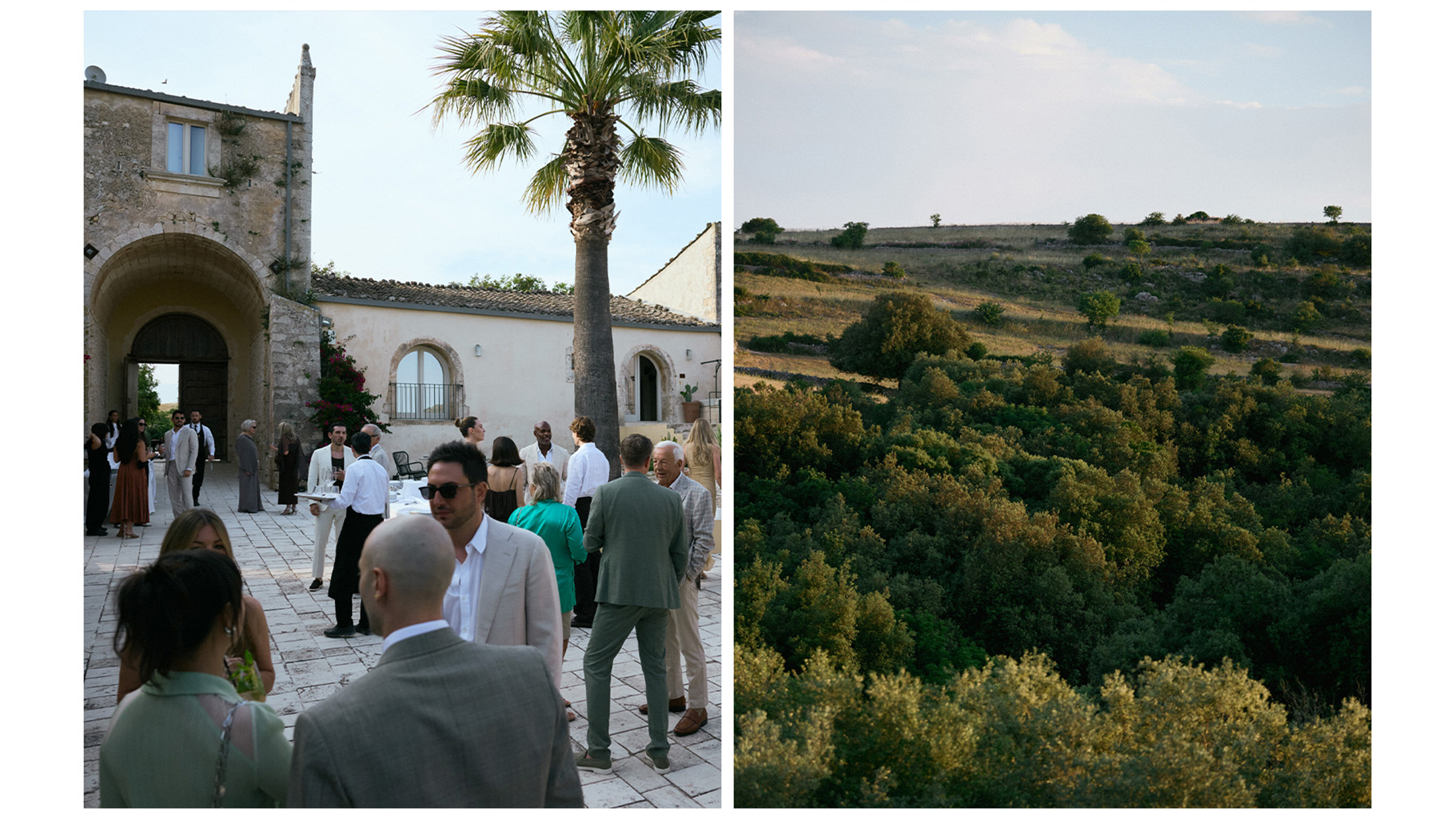 details from the welcome party.