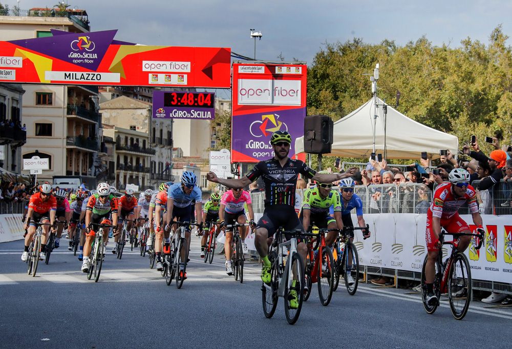 Riccardo Stacchiotti (Giotti Victoria-Palomar) left his sprint rivals behind