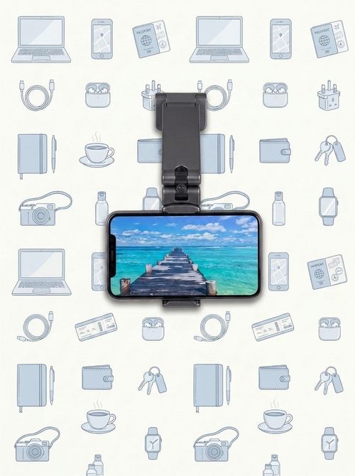 Universal In-Flight Airplane Phone Holder Mount