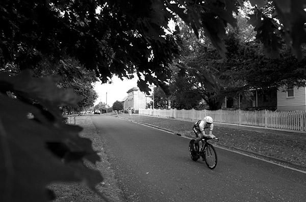 Time trialling in Learmonth.