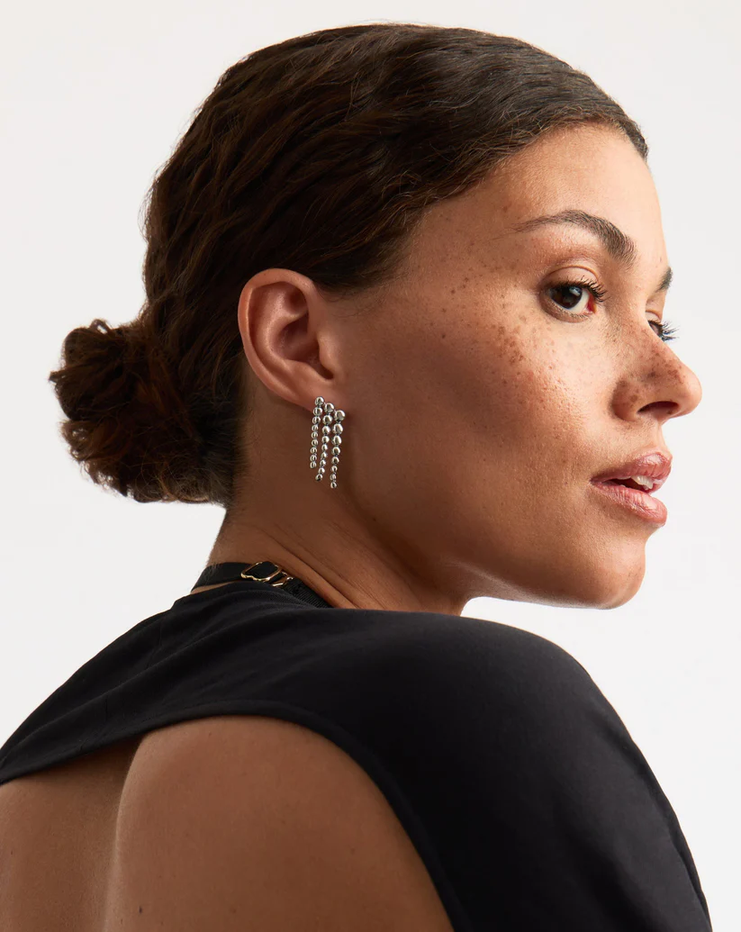 Missoma, Beaded Waterfall Drop Earrings