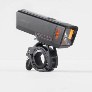 out best commuter front light with high quality lens and neat side visibility panels for filtering in traffic. 