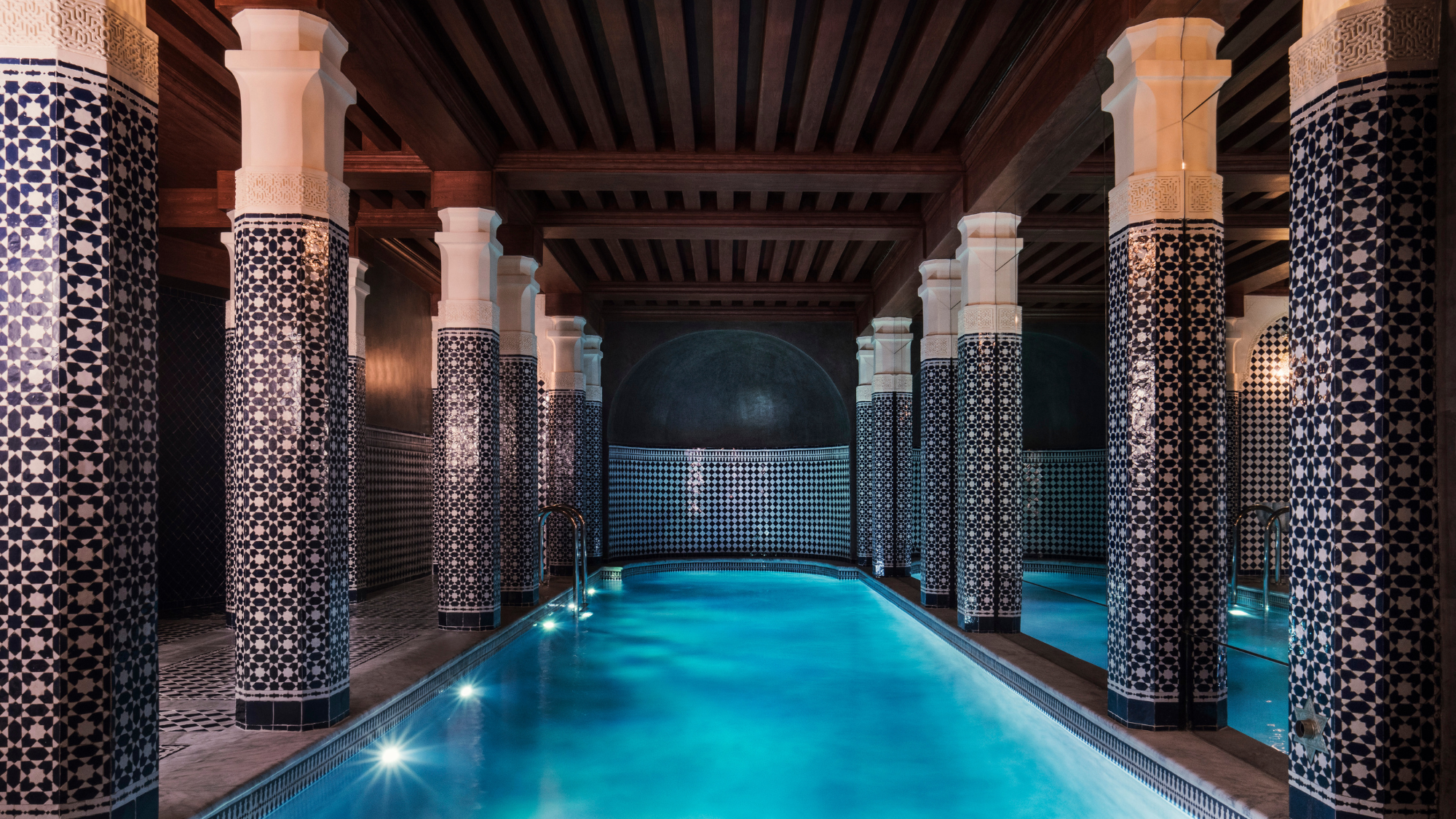 Indoor pool at Maison Proust