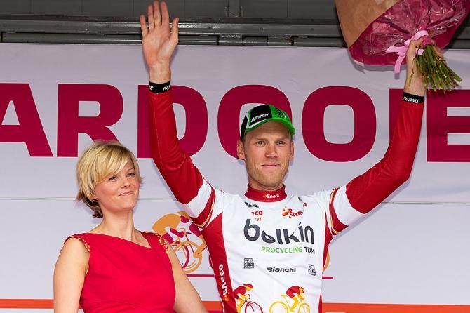 Lars Boom on the podium
